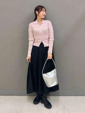 「グリッター」｜ヤノアミさん（レディース・163cm）の春コーディネート