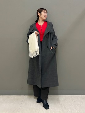 「アイテム（テーラードジャケット）」を使った、ヤノアミさん（レディース・163cm）の秋コーディネート