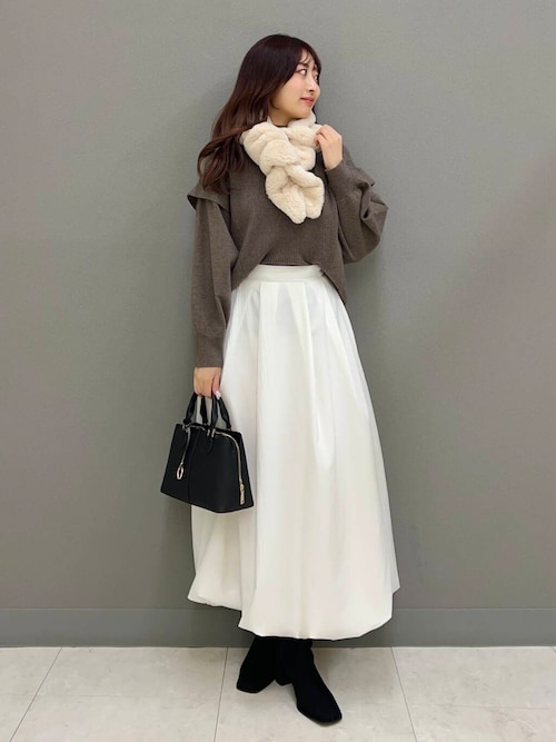 セール】ストレッチショルダータックセーター（ニット/セーター