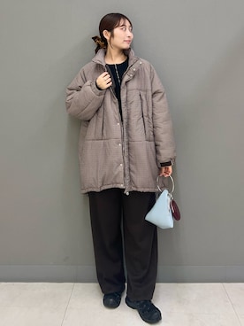 「SENSE OF PLACE by URBAN RESEARCH（センスオブプレイスバイアーバンリサーチ）のアイテム（カーディガン/ボレロ）」を使った、ヤノアミさん（レディース・163cm）の秋コーディネート