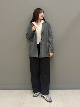 「アイテム（その他アウター）」を使った、ヤノアミさん（レディース・163cm）の秋コーディネート