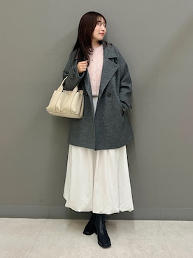 「SENSE OF PLACE by URBAN RESEARCH（センスオブプレイスバイアーバンリサーチ）のアイテム（カーディガン/ボレロ）」を使った、ヤノアミさん（レディース・163cm）の秋コーディネート