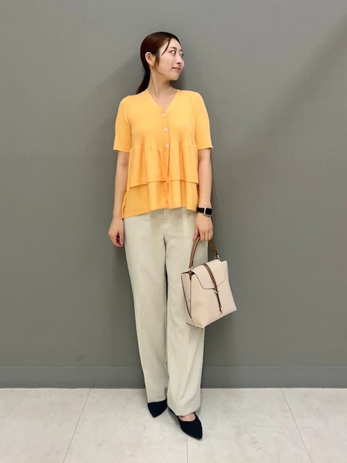 セール】『WEB限定』ペプラムカーディガン(半袖)（カーディガン/ボレロ