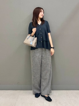「アイテム（キャミソール）」を使った、ヤノアミさん（レディース・163cm）の夏コーディネート