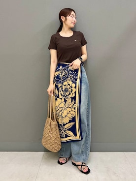 「SMELLY（スメリー）のアイテム（財布/小物）」を使った、ヤノアミさん（レディース・163cm）の夏コーディネート