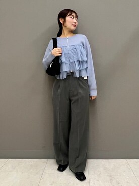 「SENSE OF PLACE by URBAN RESEARCH（センスオブプレイスバイアーバンリサーチ）のコインローファー（ローファー）」を使った、ヤノアミさん（レディース・163cm）の冬コーディネート