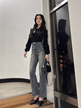 「GYDA（ジェイダ）のアイテム」を使った、maiさん（レディース・167cm）の冬コーディネート