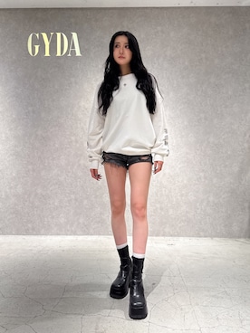 「GYDA（ジェイダ）のアイテム（スウェット）」を使った、maiさん（レディース・167cm）の秋コーディネート