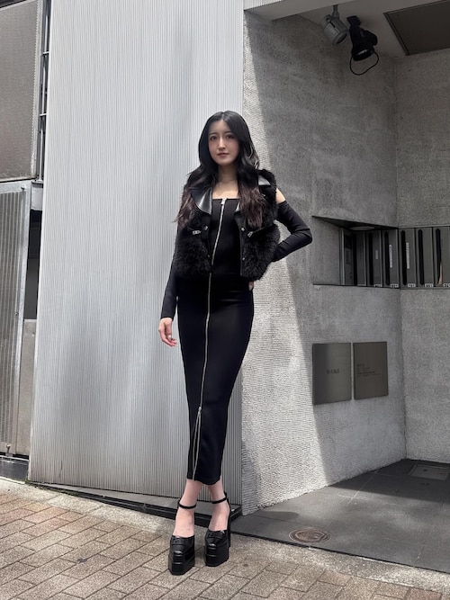 GYDA GGスライダーオフショルロングワンピース GGスライダーオフショルロングワンピース（ワンピース）｜GYDA