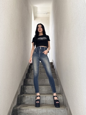 「GYDA（ジェイダ）のアイテム」を使った、maiさん（レディース・167cm）の春コーディネート