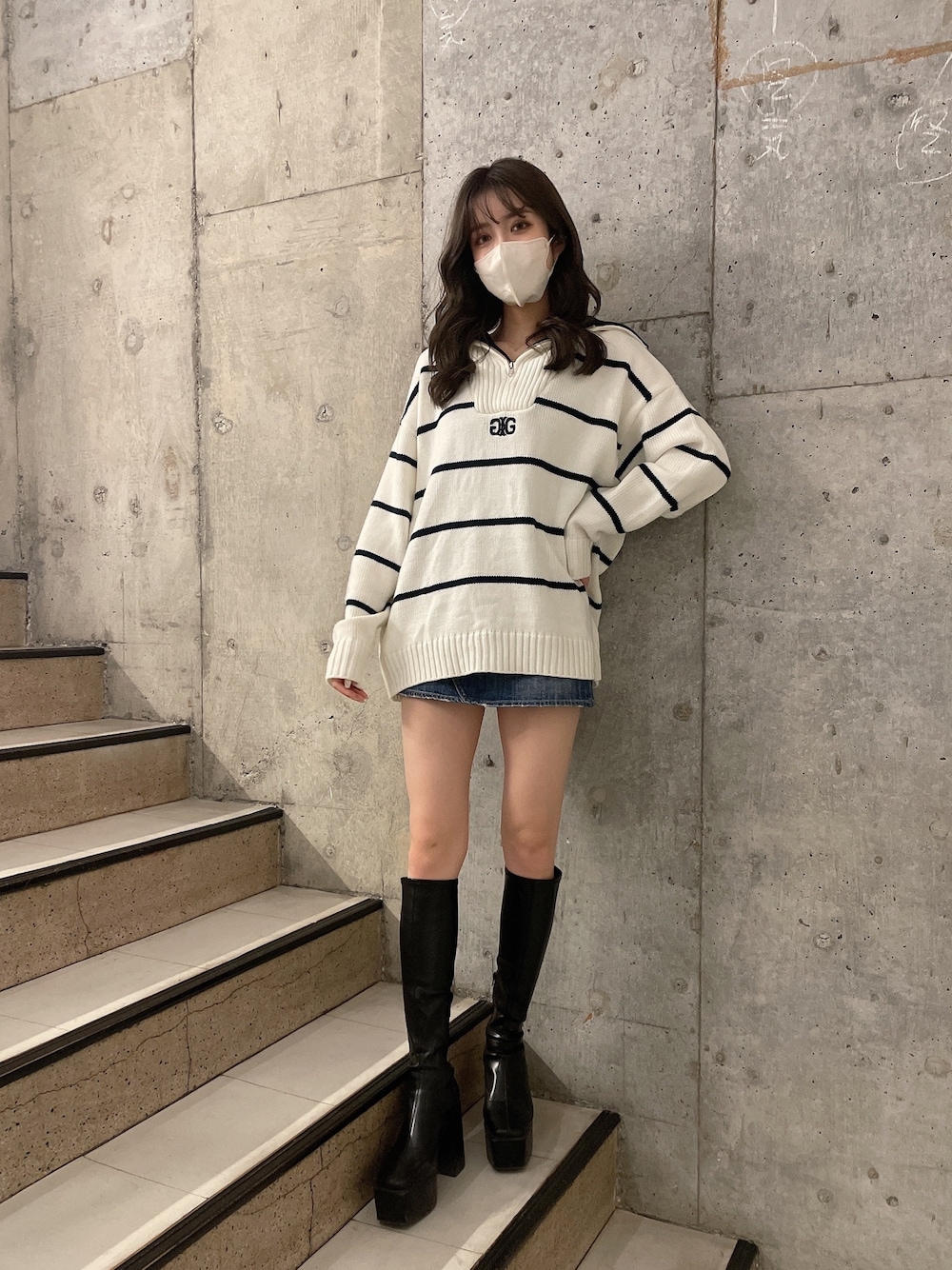 GYDA×DCコラボ BACKLINEショート丈 ジェイダ GYDA 【SETUP着用可】GYDA×DC LINEショートパーカー