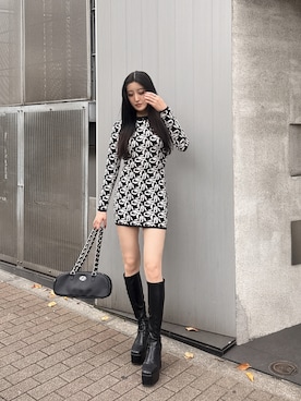 「GYDA（ジェイダ）のアイテム（ワンピース）」を使った、maiさん（レディース・167cm）の秋コーディネート