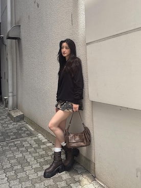 「スウェットコーデ」｜maiさん（レディース・167cm）の秋コーディネート