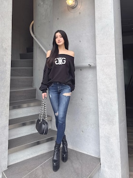 「骨格ナチュラル」｜maiさん（レディース・167cm）の冬コーディネート