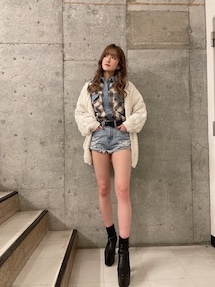 J/Wダメージデニムショートパンツ｜ジェイダ（GYDA