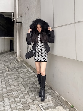 「GYDA（ジェイダ）のアイテム（ワンピース）」を使った、maiさん（レディース・167cm）の秋コーディネート