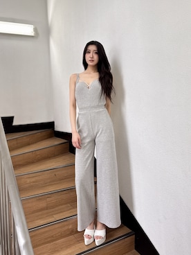 「GYDA」｜「アイテム（オールインワン・サロペット）」を使った、maiさん（レディース・167cm）の夏コーディネート