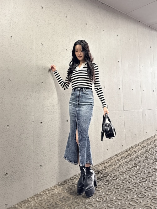 POLOニットトップス