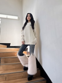 ランダムリブGG HOODIEニットチュニック｜ジェイダ（GYDA）公式通販