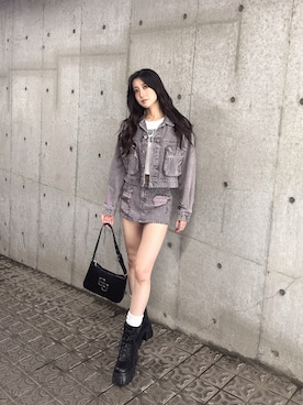 「アイテム（ジャケット/アウター）」を使った、maiさん（レディース・167cm）の夏コーディネート