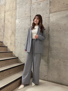 「GYDA（ジェイダ）のアイテム（テーラードジャケット）」を使った、maiさん（レディース・167cm）の春コーディネート