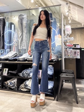 「GYDA（ジェイダ）のアイテム」を使った、maiさん（レディース・167cm）の夏コーディネート