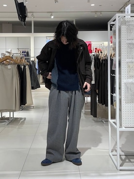 にしはらさん（メンズ・169cm）の冬コーディネート