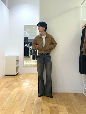「SENSE OF PLACE by URBAN RESEARCH（センスオブプレイスバイアーバンリサーチ）のアイテム（Tシャツ/カットソー）」を使った、にしはらさん（メンズ・169cm）の秋コーディネート