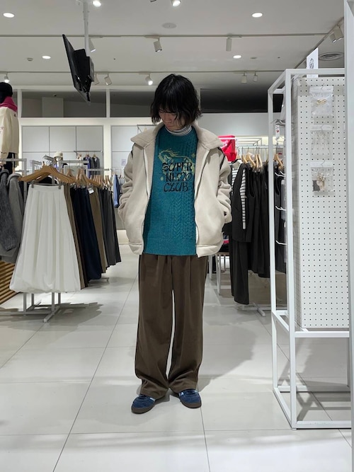 セール】フェイクムートンボアジップブルゾン（ブルゾン