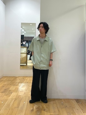 「アイテム（ジャケット/アウター）」を使った、にしはらさん（メンズ・169cm）の春コーディネート