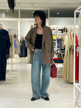 「アイテム（ハンドバッグ）」を使った、にしはらさん（メンズ・169cm）の夏コーディネート