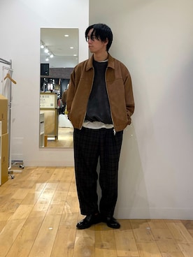 にしはらさん（メンズ・169cm）の冬コーディネート