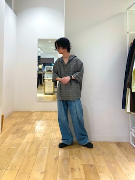 にしはらさん(メンズ・169cm)の春コーディネート