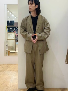 「アイテム（ジャケット/アウター）」を使った、にしはらさん（メンズ・169cm）の夏コーディネート