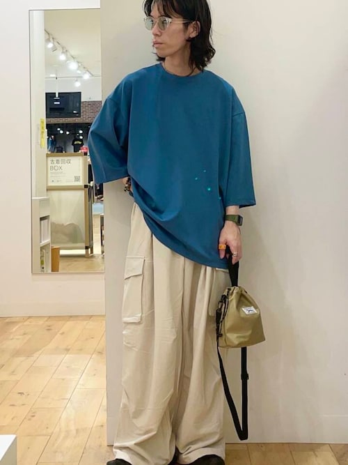 『ユニセックス』ワイドカーゴパンツ