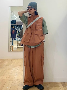 「ベスト」｜にしはらさん（メンズ・169cm）の夏コーディネート