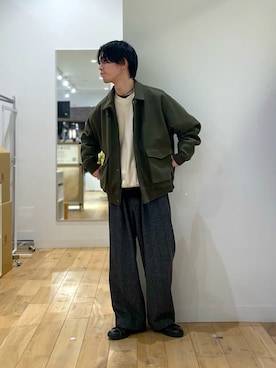 にしはらさん（メンズ・169cm）の冬コーディネート