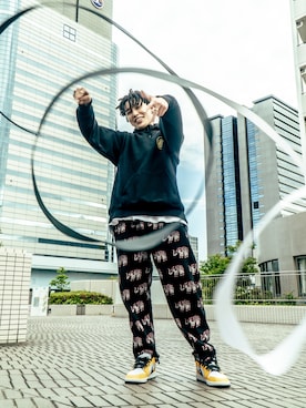 「チャイハネ（チャイハネ）のアイテム（パンツ）」を使った、tAiGaさん（メンズ・180cm）の夏コーディネート
