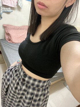 「NET（ネット）のアイテム（スカート）」を使った、peiiiさん（レディース・149cm）の秋コーディネート