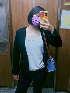 「西裝外套」｜寶寶鷹さん（レディース・164cm）の秋コーディネート