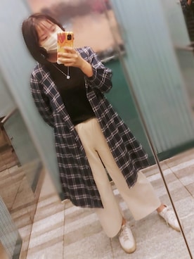 「素T」｜寶寶鷹さん（レディース・164cm）の秋コーディネート