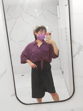 「紫色」｜寶寶鷹さん（レディース・164cm）の秋コーディネート