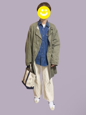 「Lee（リー）のアイテム」を使った、mayacoroさん（レディース・163cm）の秋コーディネート