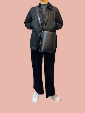 「オイルドジャケット」｜「アイテム（ブルゾン）」を使った、mayacoroさん（レディース・163cm）の冬コーディネート