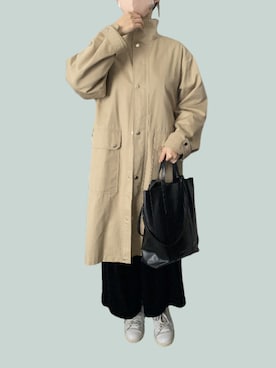 「GIANNI CHIARINI（ジャンニ キアリーニ）のアイテム（トートバッグ）」を使った、mayacoroさん（レディース・163cm）の春コーディネート