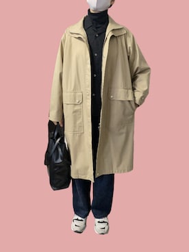 「GIANNI CHIARINI（ジャンニ キアリーニ）のアイテム（トートバッグ）」を使った、mayacoroさん（レディース・163cm）の春コーディネート