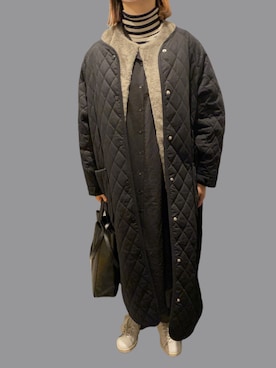 「タートルネック」｜「アイテム（シャツワンピース）」を使った、mayacoroさん（レディース・163cm）の冬コーディネート