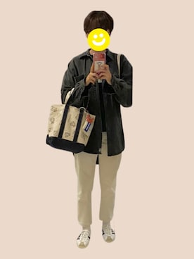 「アイテム（シャツ/ブラウス）」を使った、mayacoroさん（レディース・163cm）の秋コーディネート