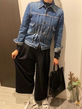 「HEMISPHERES（エミスフェール）のアイテム」を使った、mayacoroさん（レディース・163cm）の秋コーディネート