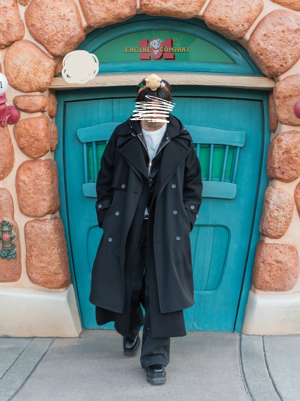 UNISEX》Layering Double Breasted Prime-Over Coat/レイヤリング 